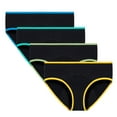 thumbnail image 1 of Children'S Cotton Physiological Pants Menstrual Period And Hygiene Girls' Underwear.Color Edge Style Pack of 4, 1 of 8