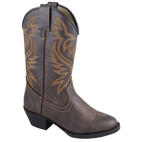 Children'S Del Rio Brown Distress Western Kids Boot
