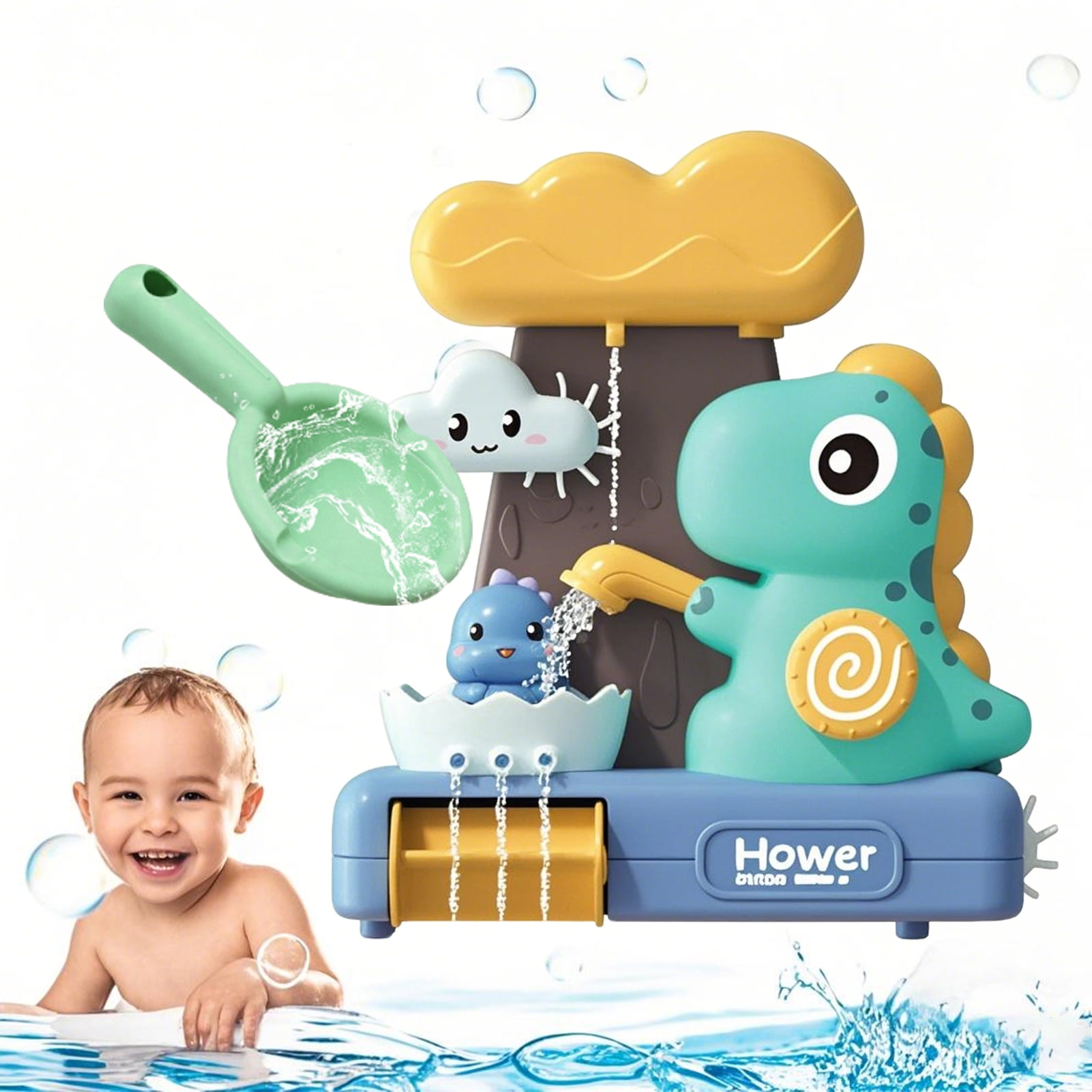 TOMY Toomies Foam Cone Factory Bath Toy | Ice Cream Bubble Maker For Kids | Water Play Toy For 18M, 2, 3, 4 Year Old Boys And Girls | Buy Now With Express International Delivery - View #7