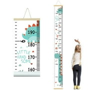 GBAYXJ Personalize Name Growth For Kids Flower Canvas Height Ruler Removable Hanging Wall Ruler Measurement For Home Decoration Measuring Board Foldable