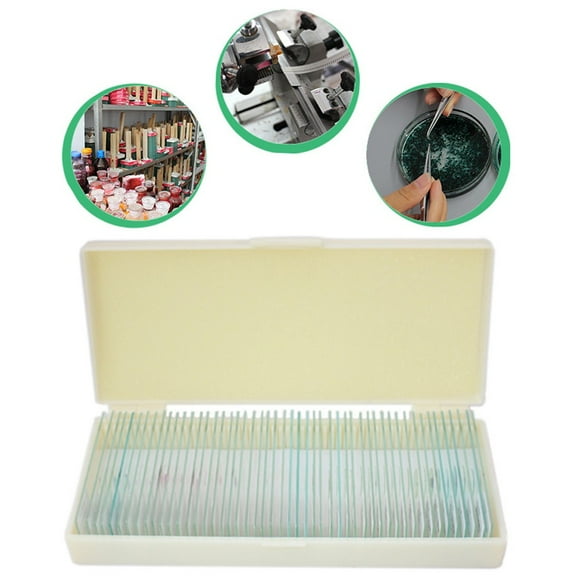 Children'S Microscope Slides, Microscope Accessories Glass Preparation Slides 30Pcs