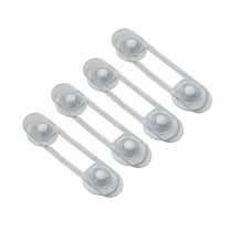 Children'S Multifunctional Safety Lock Drawer Soft Strap 4Pc 11.5Cm Faucets, 4X Soft Tape Faucets, Multi-color