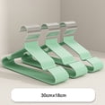 thumbnail image 1 of Children’S Pastel Green Slim Hangers, Non Slip Hangers, Space Saving Hangers for Clothes, Metal Hangers for Clothes, 12X7 Inch Reinforced Lightweight Kids Garment Hangers, No, 1 of 4
