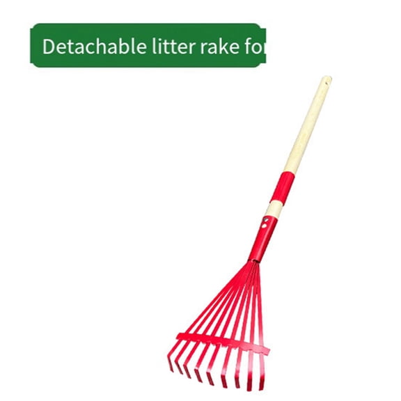 Children'S Rake with Hardwood Handle and Cute Rake for Children, Garden Tool for Children over 3 Years Old Red