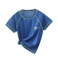 thumbnail image 1 of Children'S Solid Color Short Sleeved Boys Girls Sportswear Quick Drying and Breathable Children'S Sportswear, 1 of 3