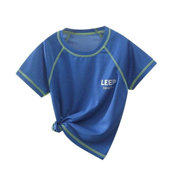 Children'S Solid Color Short Sleeved Boys Girls Sportswear Quick Drying and Breathable Children'S Sportswear