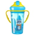 thumbnail image 1 of Children'S Training Cup Blue， Spring Park Double Handle Kids Water Bottle with Lid for Toddler Kids, 1 of 9