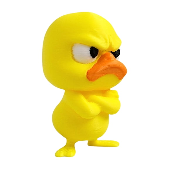 Children Safe Toy Angry Duck Small Figurine Duck Decorative for Education