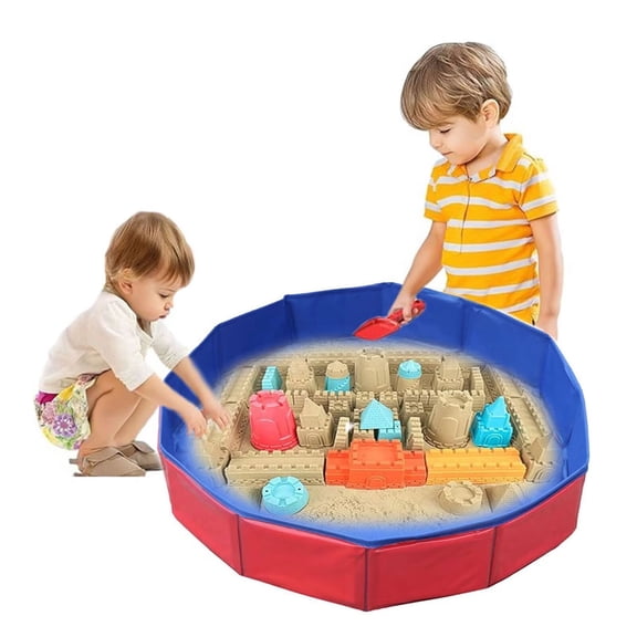 Children Sand Table Sandbox Beach Sand and Water Activity Play Table Sensory Toys for Kids Boys Girl