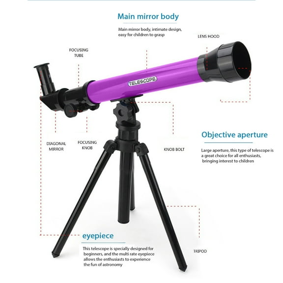 Children Science Education Astronomical Telescope Toys High-Powered 20X 40X 60X