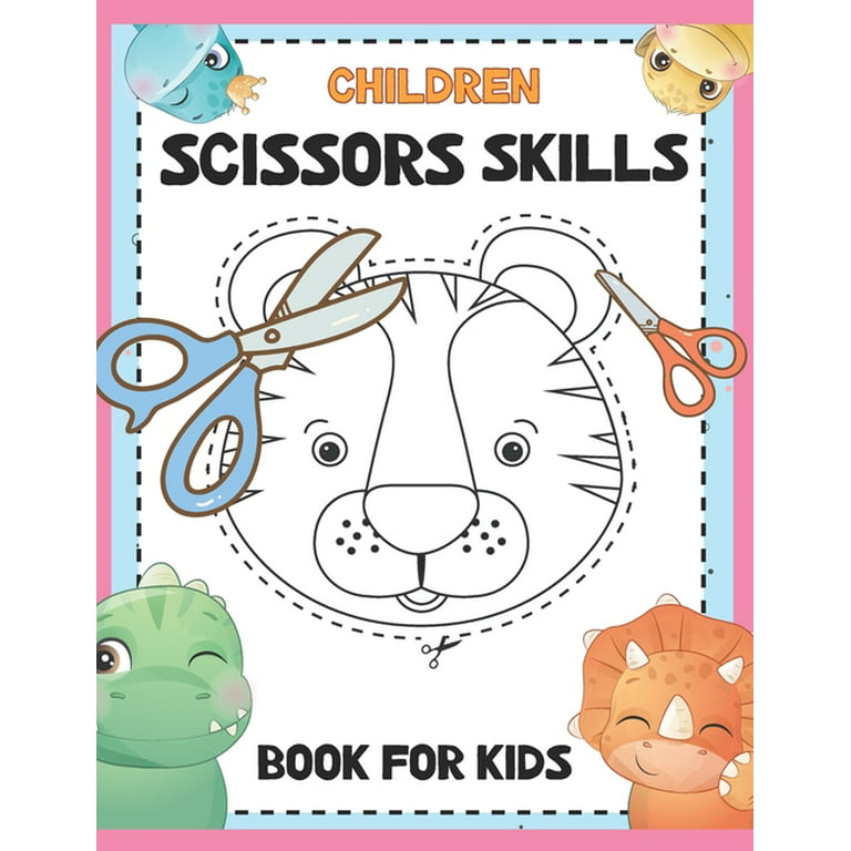 Children Scissors Skills Book For Kids : Scissor Practice Activities for  Preschool Kids Ages 4-8 (Paperback) 