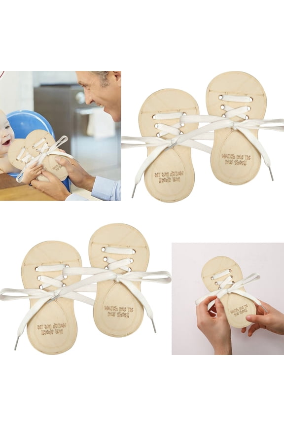 Children Shoelace Training Board Wooden Rope Toy Early Educational Exercise Thinking Hands On Ability for Toddlers Indoor Outdoor Learning Activity