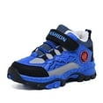 thumbnail image 1 of Children Shoes Boys Leather Snow Boots Winter And Thickened New Non And Warm Big Kid Little Kid Hiking Shoes Blue 7 Years-8 Years Blue 7 Years-8 Years, 1 of 7