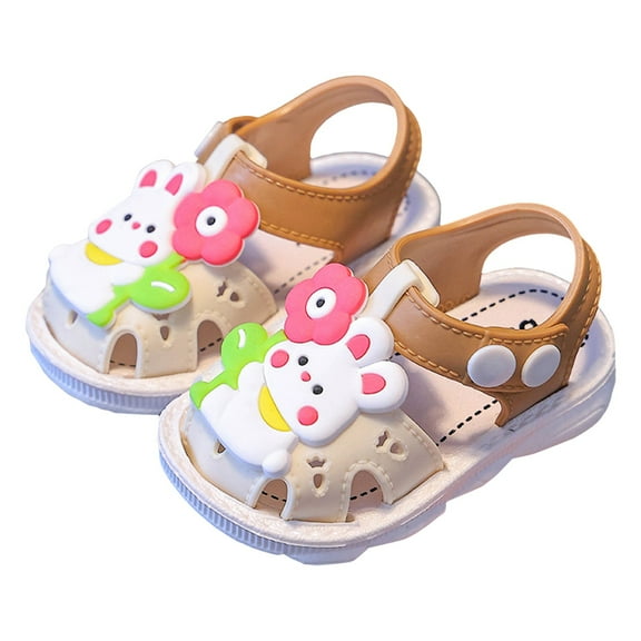 Children Shoes Comfortable Flat Sandals Fashionable Toe Covering Children Toddler Shoes Beach Sandals ,Toddler Girl Sandals/Toddler Boy Sandals(Color:Beige,Size:5)