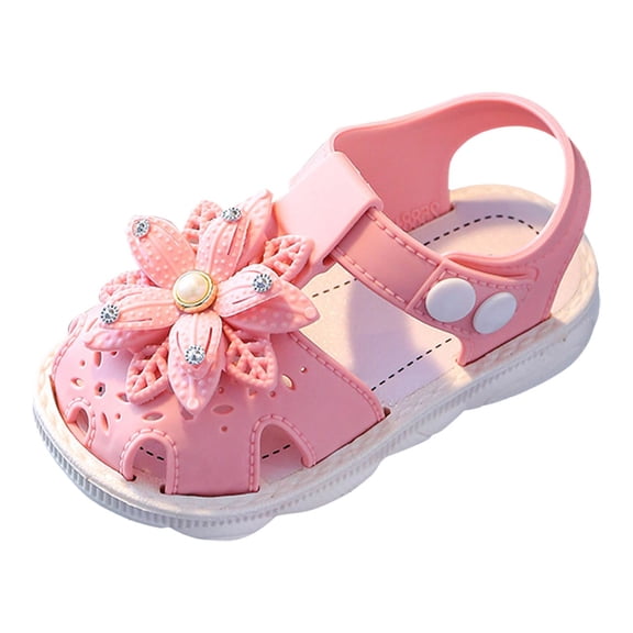 Children Shoes, Comfortable Flat Sandals, Fashionable Toe Covering, Toddler Shoes Beach Sandals, Adjustable Strap, Non