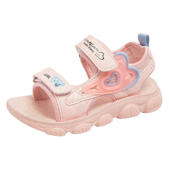 Children Shoes Comfortable Platform Sandals Outdoor Beach Fashion Beach Sandals Princess Shoes Pink 6 Years-7 Years