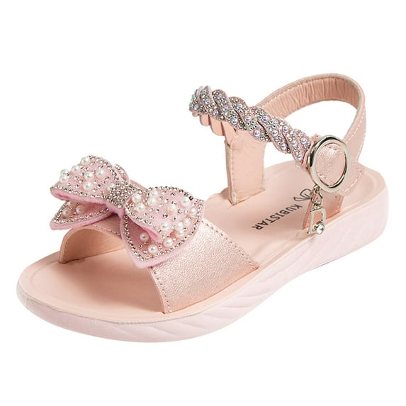 Children Shoes Size 12 Girls Sandals Summer With Diamond Sandals Toddler Girl Leather Sandals Fashion Little Girl Soft Soles Girls Sandals Size 5 Children Shoes Kids Sandals Size 1 Medium Size Childre