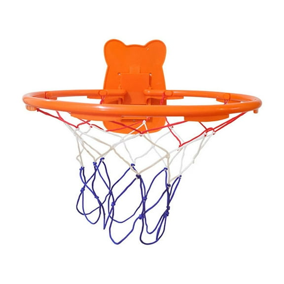 Children Silent Basketball Hoop Adjustable & Punch-Free Wall Mounted Basketball Hoop for Indoor Quiet Basketball Dribbling Training Goal Practice Casual Game Basketball Sports Toy for Kids Boys Girls