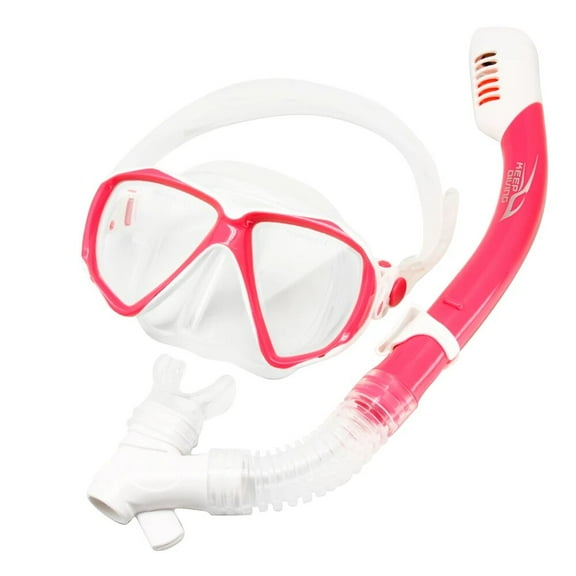 Children Snorkeling Gear Dry Top Kids Diving Mask Set Junior Swim Goggles with Tube Anti-fog Tempered Glass