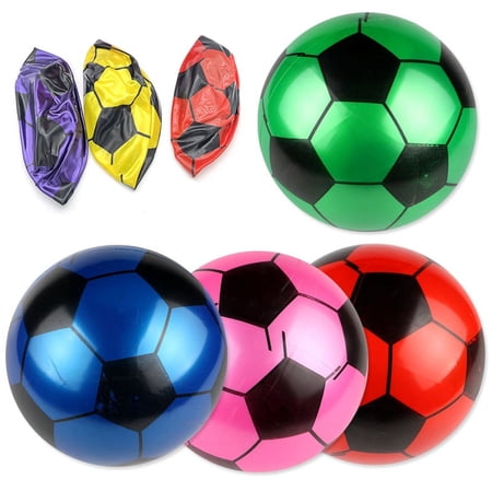 Children Soccer Ball PVC Inflatable Hand Pat Football Sports Match Elastic Balls