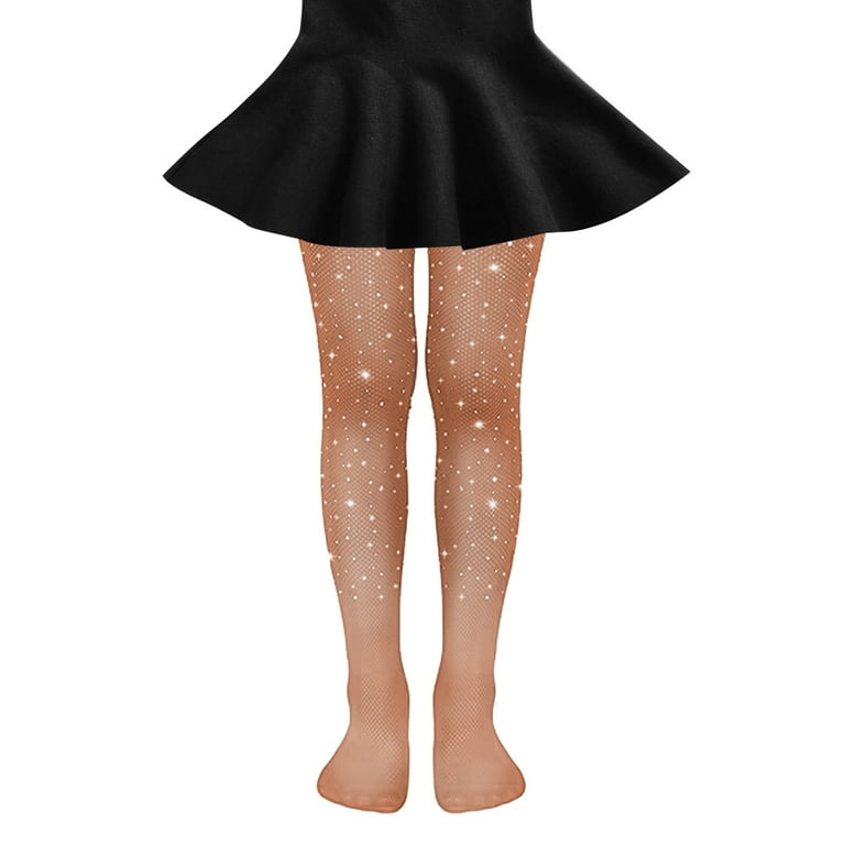 Children Soft Socks Non Comfy Stylish Hosiery Fishnet Dot Drill Pantyhose Band Drill Color Mesh Hosiery Girl Cutout Tights Girl Mesh Stockings Cute Sock Walmart