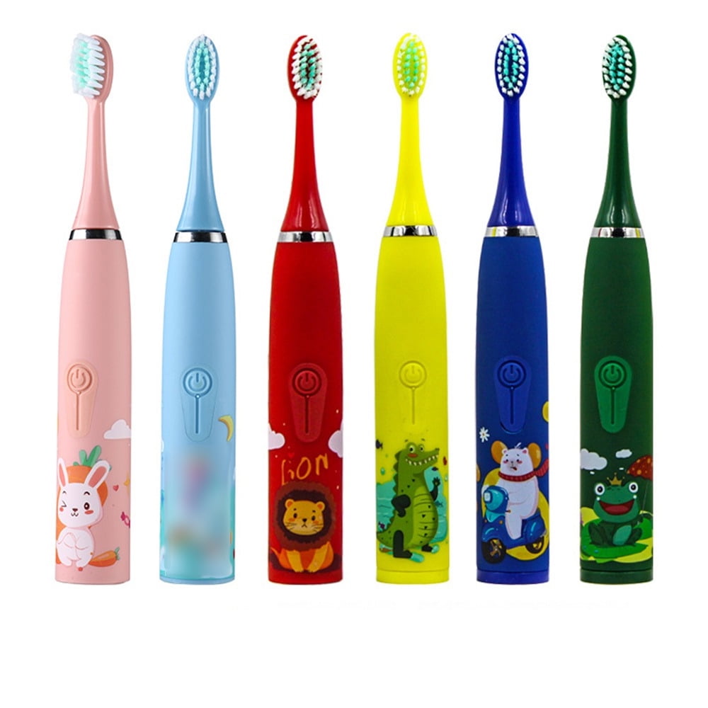 Children Sonic Electric Toothbrush Cartoon Kids With Replace The