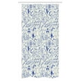 thumbnail image 1 of Children Stall Shower Curtain, Science Chemistry Geometry Math Nerd Geek Genius Themed Design Artwork, Fabric Bathroom Set with Hooks, 36W X 72L Inches Long, Navy Blue and White, by Ambesonne, 1 of 1