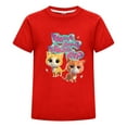 thumbnail image 1 of Children SuperKitties Cartoon Tee – Summer T-Shirt for Girls Boys – Short Sleeve Outfit – Kids Hero Cat Graphic Top – Gift for Young Fans, 1 of 4