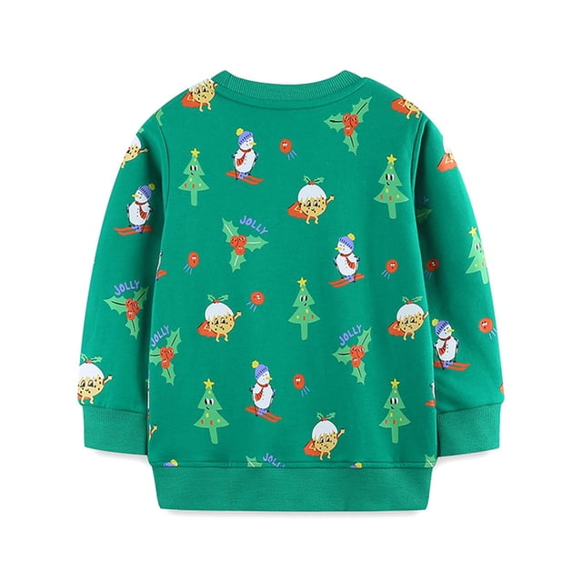 Children Sweater Toddler Round Neck Knitted Sweatshirt Fall Winter