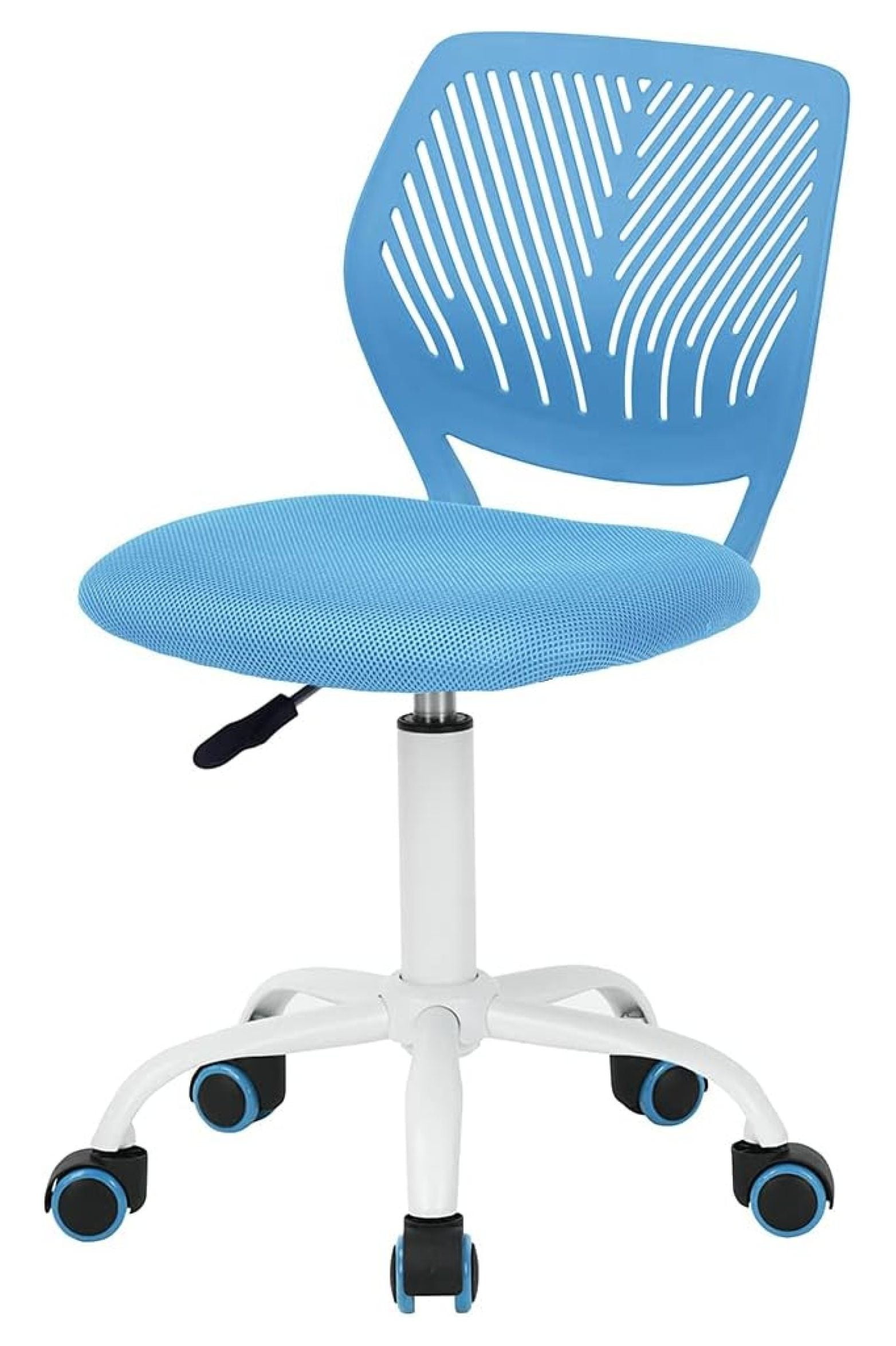 Blue Mesh Adjustable Height Children's Swivel Chair
