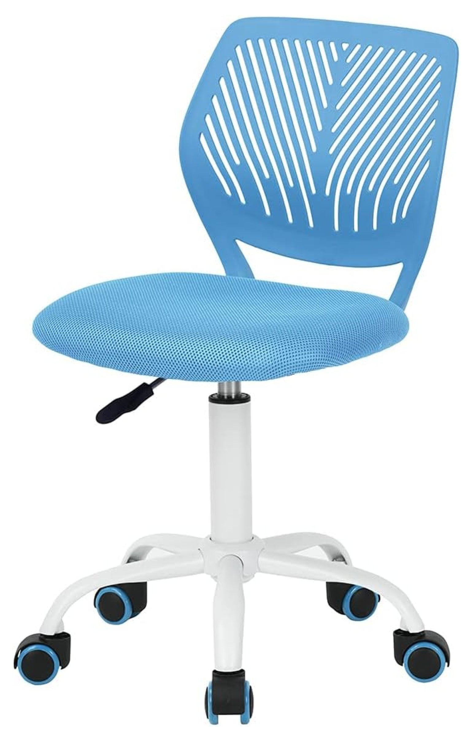 Blue Mesh Adjustable Height Children's Swivel Chair