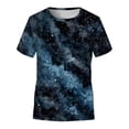 thumbnail image 1 of Children Teen Kids Girls Boys Galaxy Printed Tops T-shirt Casual Clothes, 1 of 9