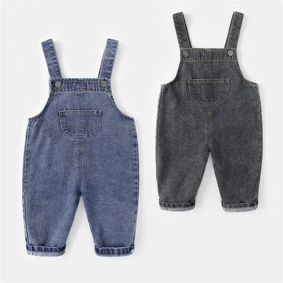 Children Toddler Kids Baby Boys Girls Cute Denim Overalls Suspender Pants Outfits Clothes