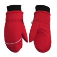 thumbnail image 1 of Children Toddlers Fleece Lined Ski Winter Waterproof Windproof Mittens Gloves | Assorted Colors (Red), 1 of 1