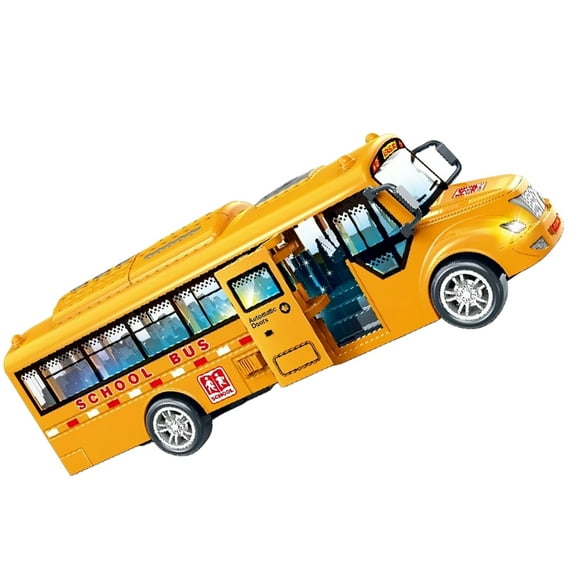 Children Toy School Bus Toys for Toddlers 1-3 Childrens with Music Boy Musical Yellow Small