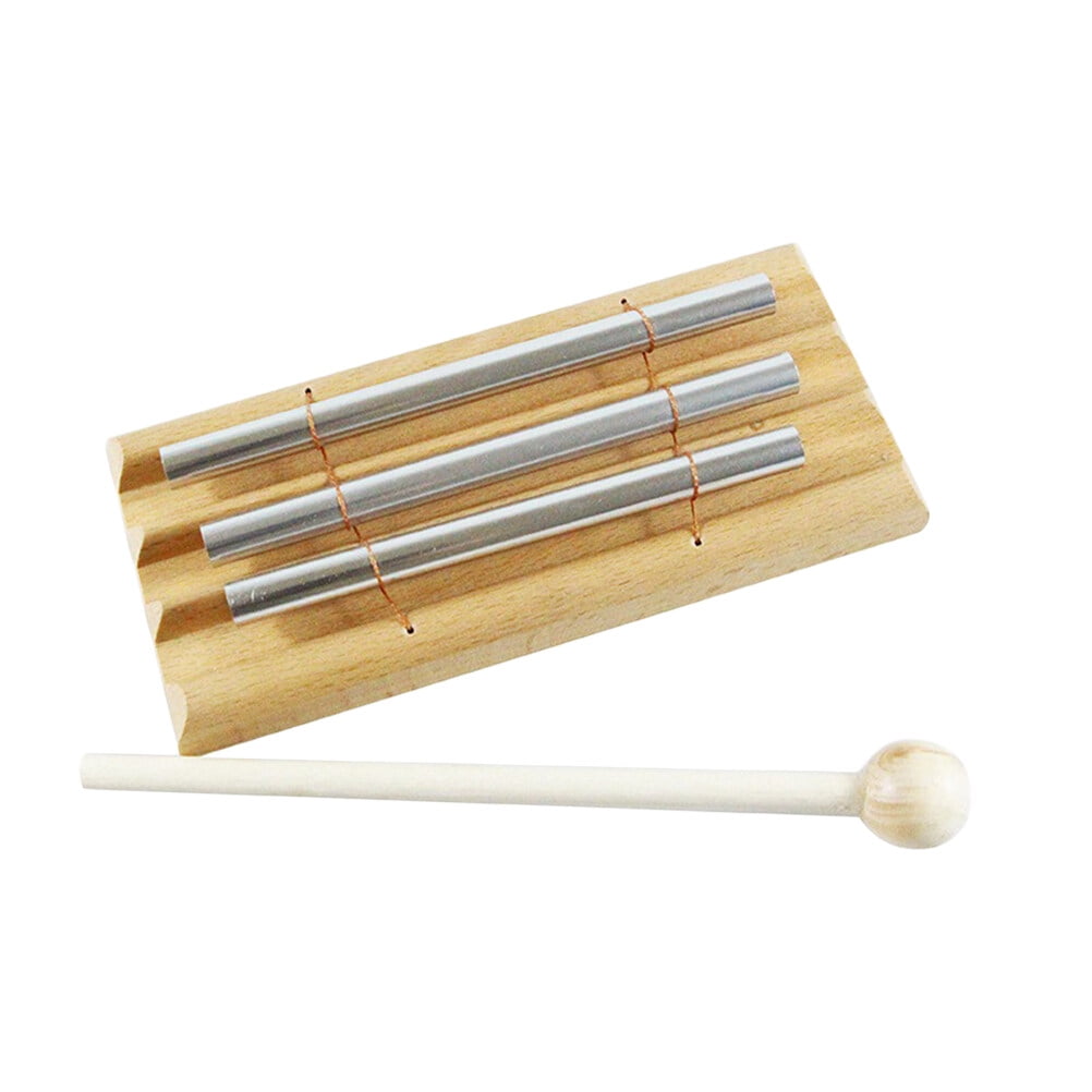 Children Trio Chime Xylophone Percussion Wooden Musical Toy with 2Note