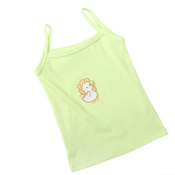 Children Vests Summer Candy Color Girls Vests Girls Shaped Vests Cozy Dailywear 2-3 Years