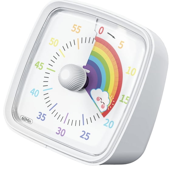 Children Visual Countdowns Timers with Multicolor Designs quiet Pomodoros Timers Plastic for Learning Cooking & Daily Tasks