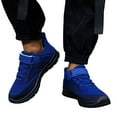 thumbnail image 1 of Children Walking Shoes Wide Toe Box Slip on with Arch Support Wide Width Comfortable All Season Wear Cushion Tennis Gym Sneakers Dark Blue Size 1.5 Big Kid, 1 of 5