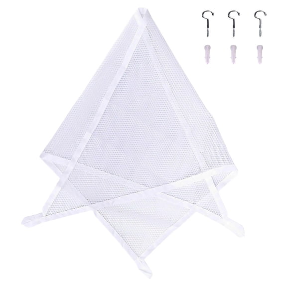 Toyandona 1 Set Soft Toy Storage Net White Gauze Material for Children's Room Organization