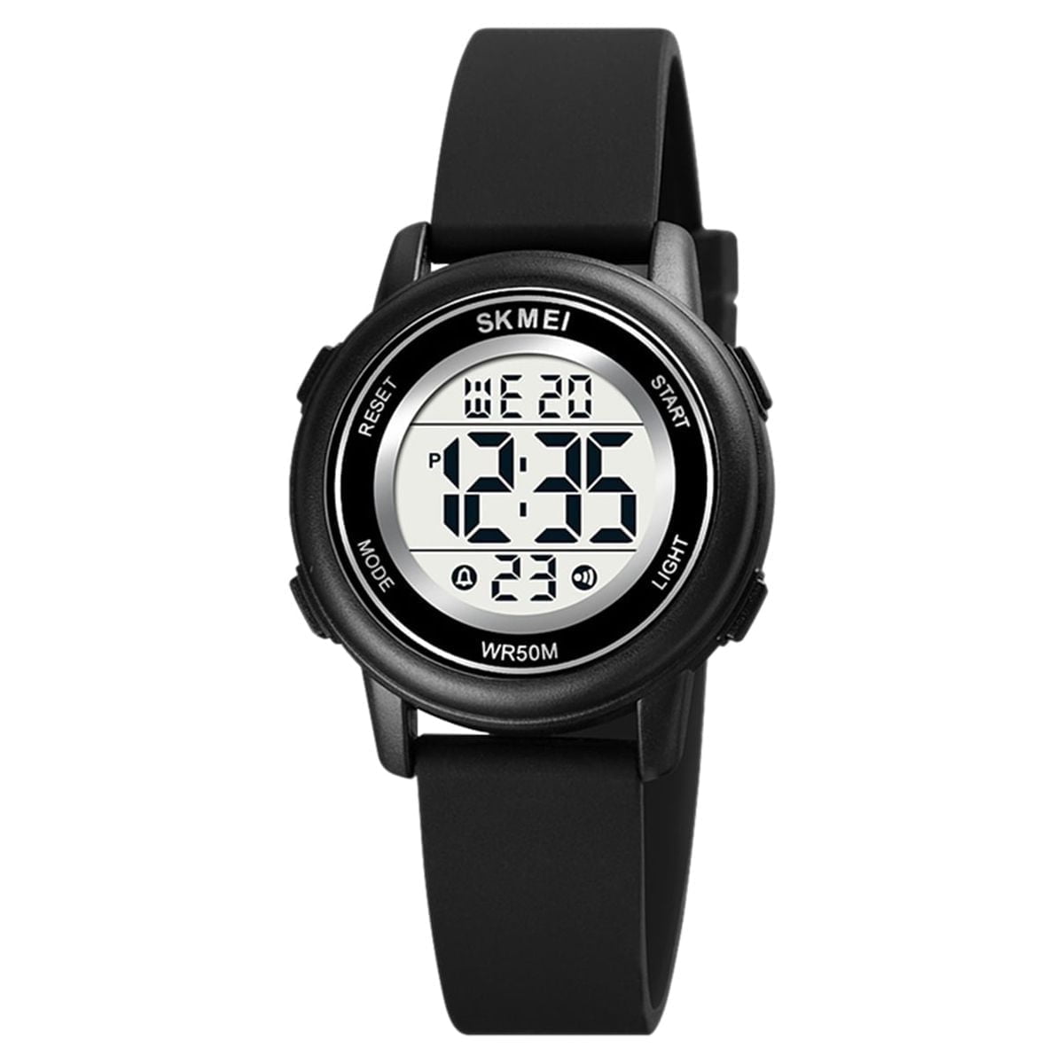 Kids Watch  Digital Wristwatch Fashion Multifunction Waterproof Outdoor Sports Luminous Watch for Children Students Boys Girls Black