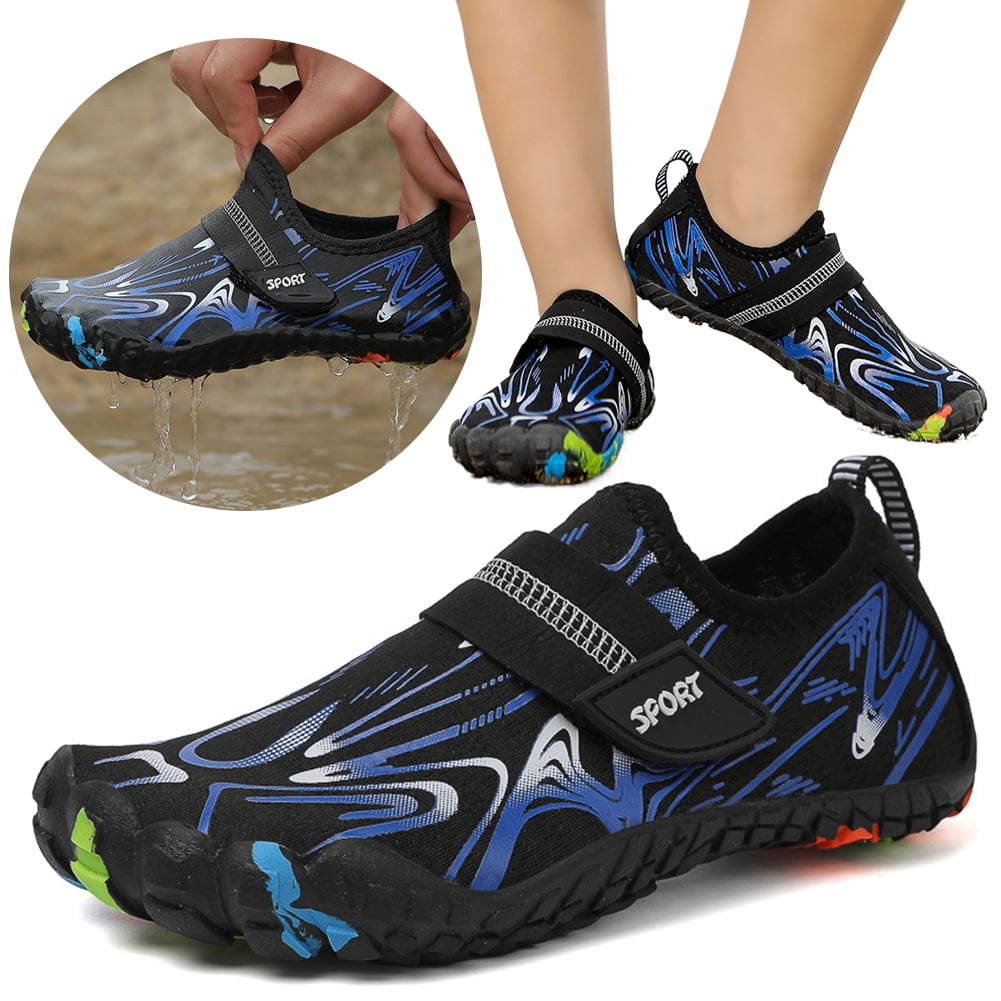 AOLIGEI Children Water Beach Shoes Lightweight Girls Boys Beach Barefoot Shoes Breathable Diving Shoes Size 29-35 Indoor Floor Slippers