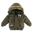 thumbnail image 1 of Children Winter Boy Jacket Coat Hooded Coat Fashion Kids Warm Clothes Jacket Boys Coat&jacket Size 100, 1 of 7