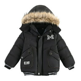 zuwimk Boys Winter Jackets Boys and Toddlers Light Weight Water Resistant Packable Puffer Jacket Black Walmart