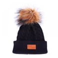 thumbnail image 1 of Children Winter Hat Kid Girls Hat Knitted Beanies Cap Brand New Thick Baby Cap Baby Girl Winter Warm Hat, 1 of 2
