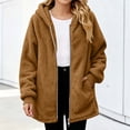thumbnail image 1 of Children Winter Hoodies Coats Solid Fleece-lined Warmth Jackets Long Sleeve Hooded Casual Pockets Outwear for Kids, 1 of 8