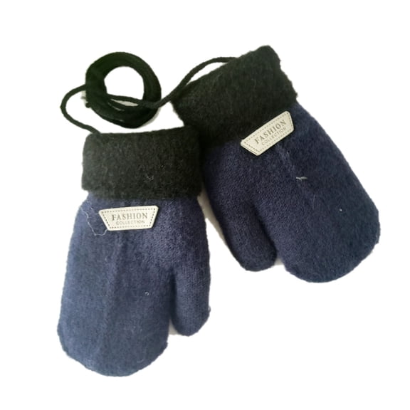 Children Winter Mittens Knitted Wool Gloves Clothing Accessories 1-7Y Kid Gloves