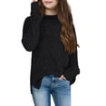 thumbnail image 1 of Children Winter Solid Color Sweater Knit Pullover, 1 of 3