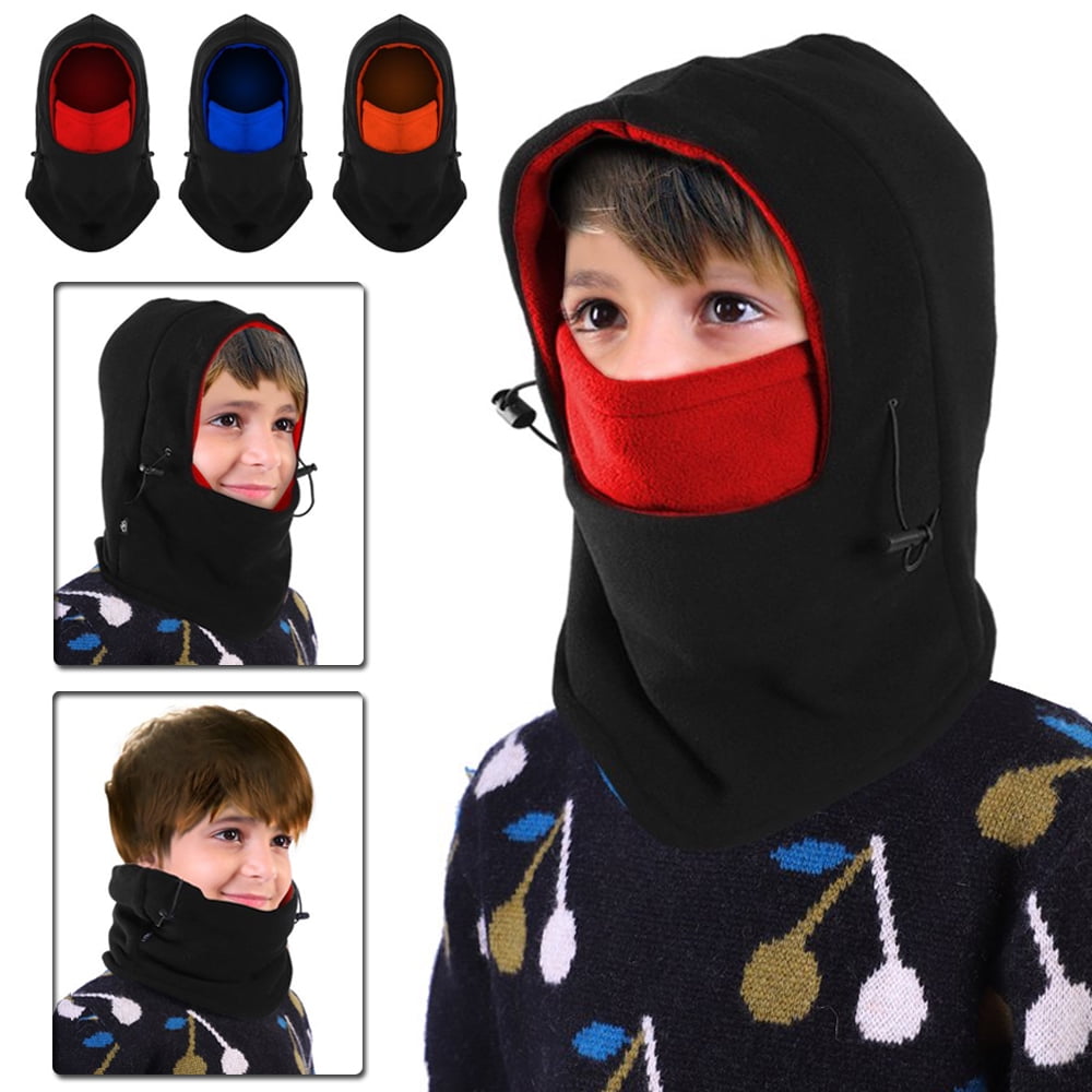 Children Winter Trapper Hat/Balaclava Fleece Windproof Ski Mask,IClover ...