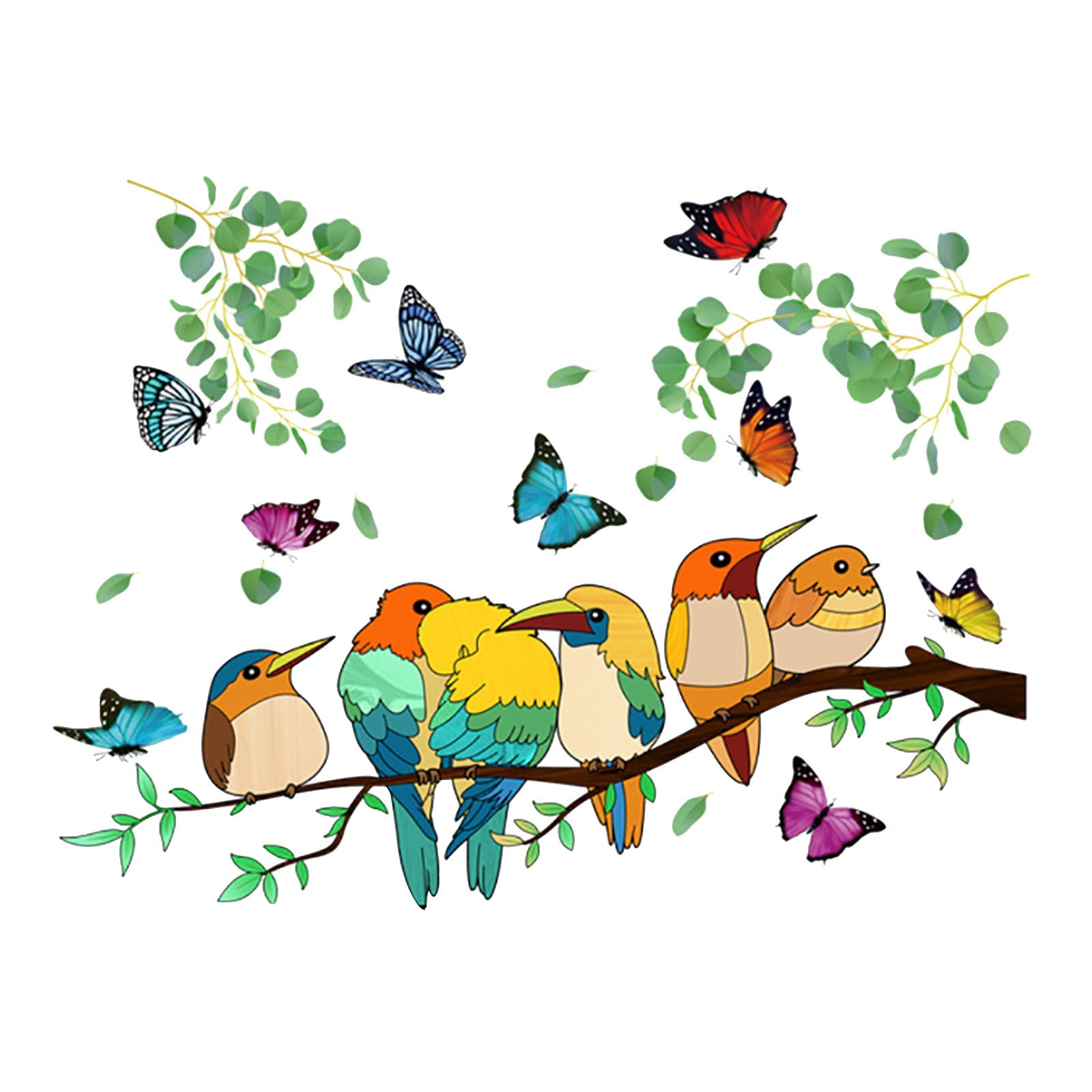 Children in bulk notebook sticker Wall Decals Peel And Stick Birds Wall